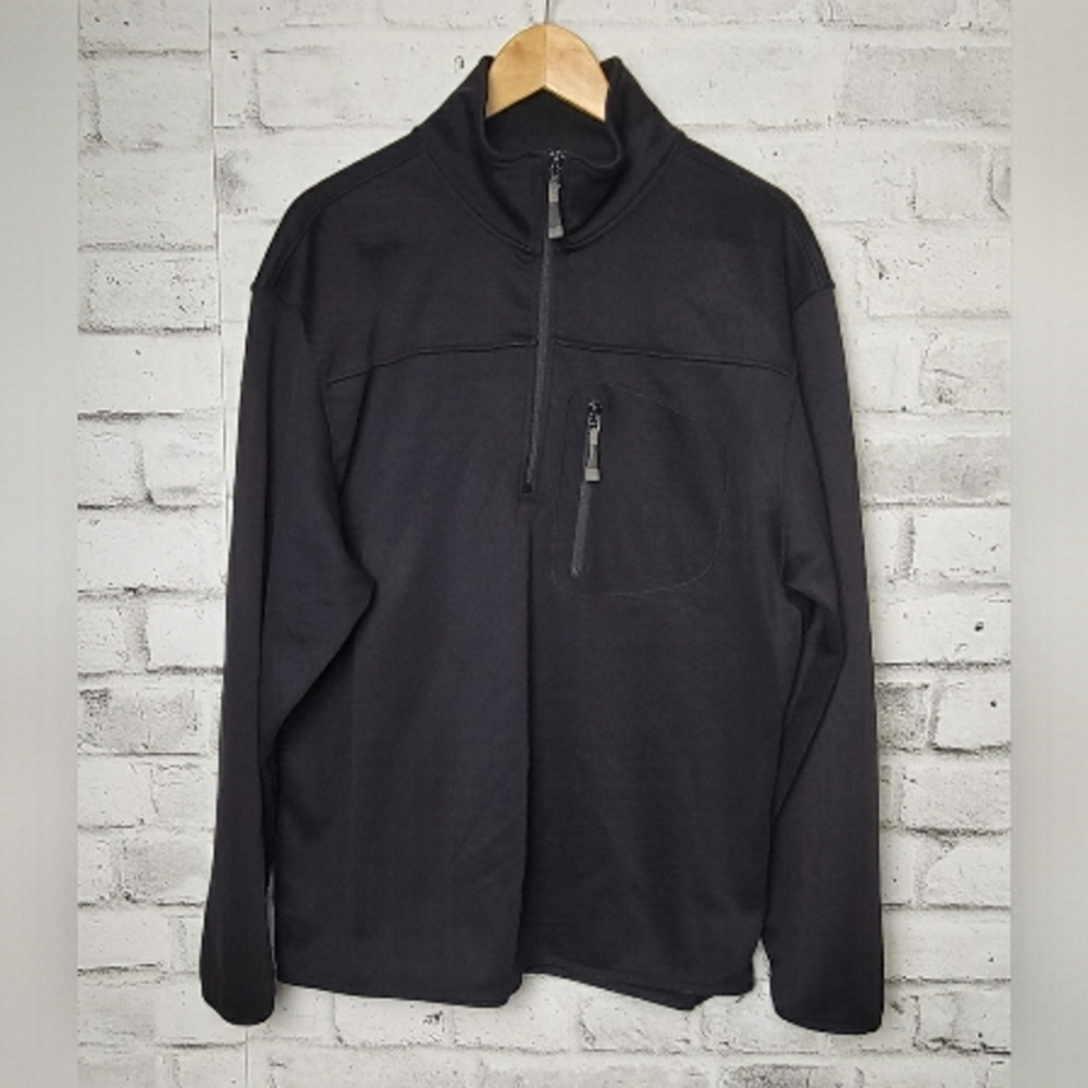 GAP Black Fleece 1/4 Zip Pullover Sweatshirt XXL